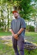 You Can't BAN Greatness Heavy Tee OS Wash Grey Drop Shoulder Tee