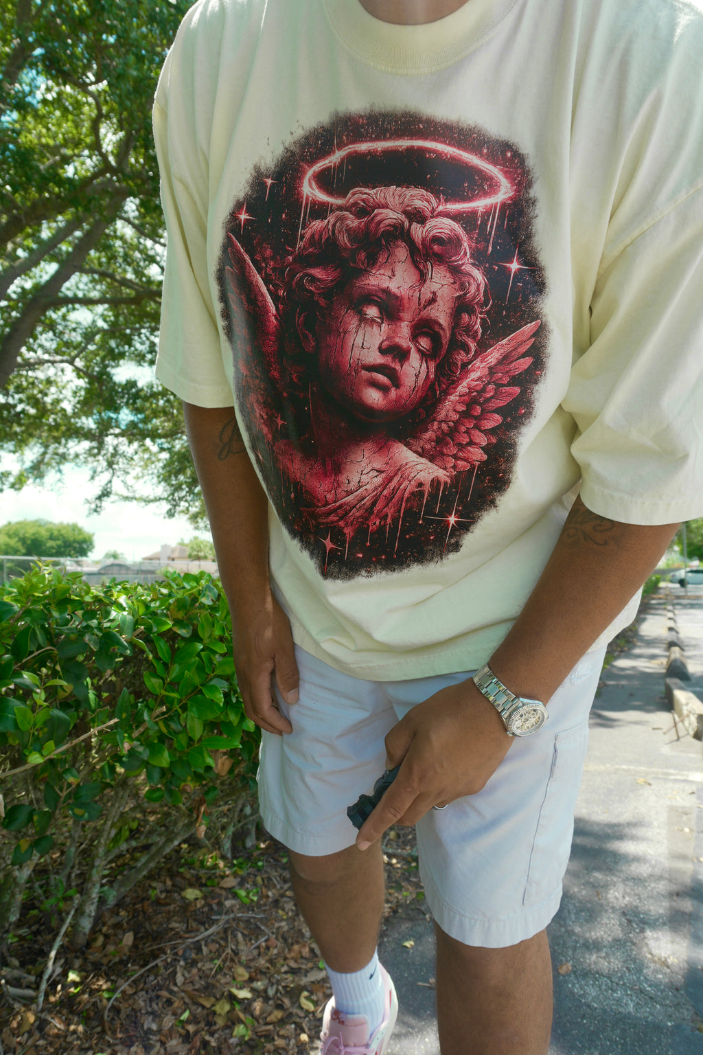 Dead Angel Pink Vintage Tee